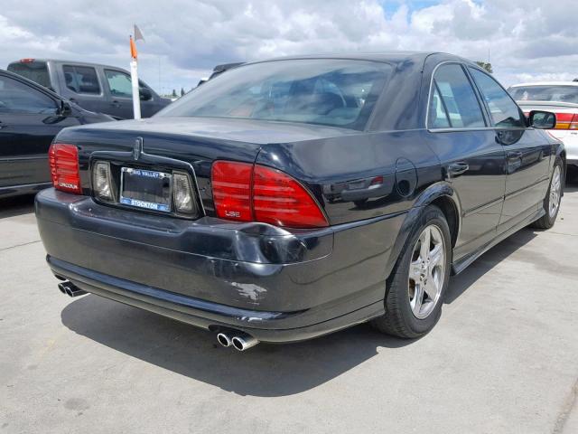 1LNHM87A72Y703048 - 2002 LINCOLN LS BLACK photo 4