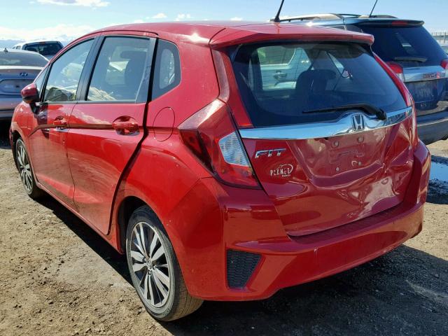 JHMGK5H77HS020557 - 2017 HONDA FIT EX RED photo 3