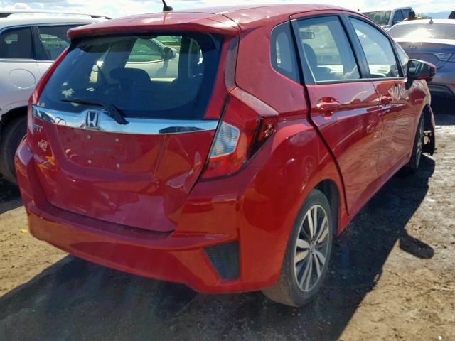 JHMGK5H77HS020557 - 2017 HONDA FIT EX RED photo 4