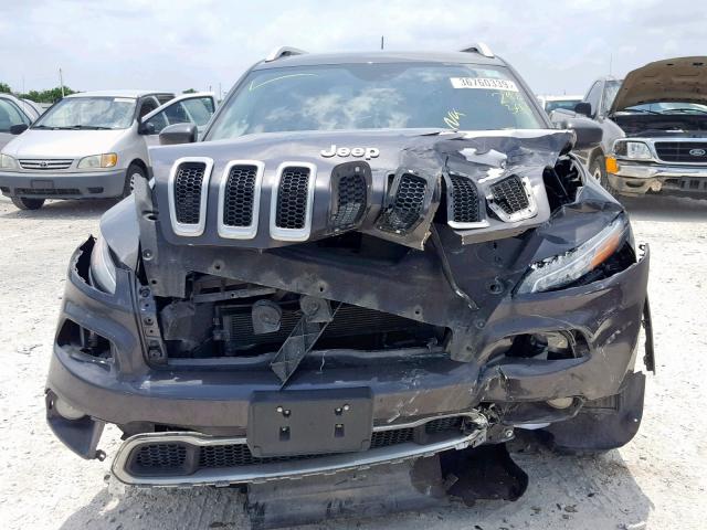 1C4PJLDB4EW292541 - 2014 JEEP CHEROKEE L CHARCOAL photo 9