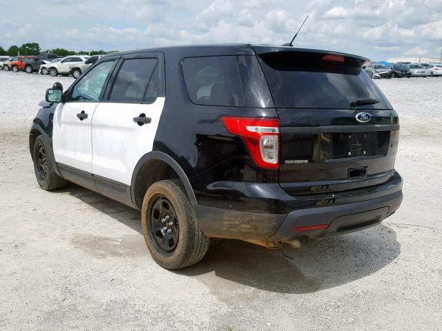 1FM5K8AR2EGB27774 - 2014 FORD EXPLORER P BLACK photo 3