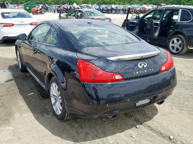 JN1CV6EL9CM471052 - 2012 INFINITI G37 BLACK photo 3