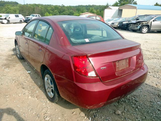 1G8AJ52F04Z152369 - 2004 SATURN ION LEVEL RED photo 3