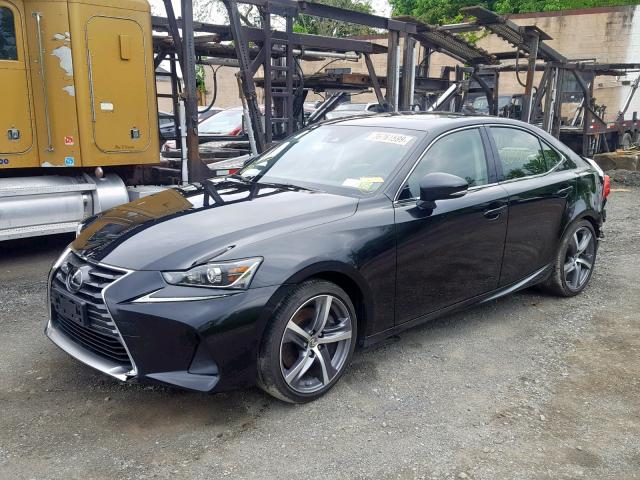 JTHC81D25J5032324 - 2018 LEXUS IS 300 BLACK photo 2