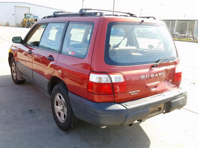 JF1SF63592H705424 - 2002 SUBARU FORESTER L RED photo 3