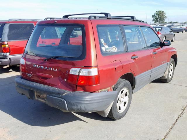 JF1SF63592H705424 - 2002 SUBARU FORESTER L RED photo 4