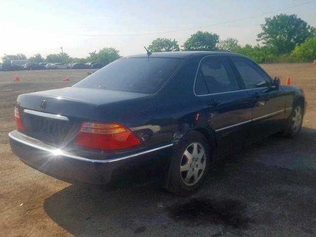 JH4KA96682C008563 - 2002 ACURA 3.5RL BLACK photo 4