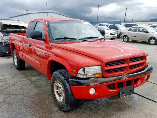 1B7GG22XXXS170641 - 1999 DODGE DAKOTA RED photo 1