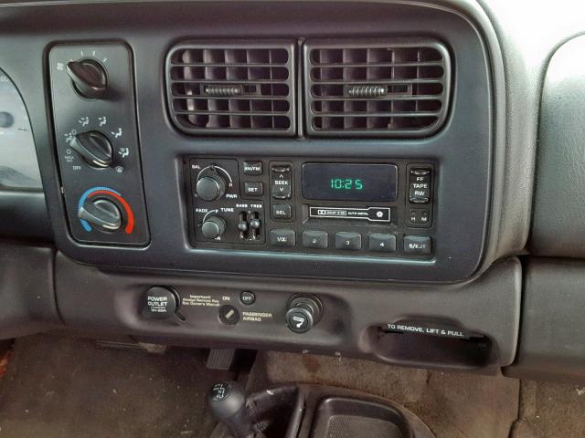 1B7GG22XXXS170641 - 1999 DODGE DAKOTA RED photo 9