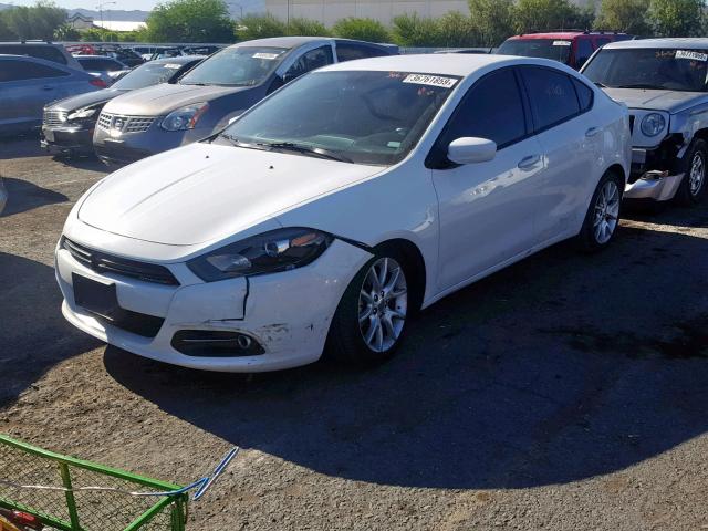 1C3CDFBA9DD332550 - 2013 DODGE DART SXT WHITE photo 2