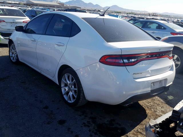 1C3CDFBA9DD332550 - 2013 DODGE DART SXT WHITE photo 3