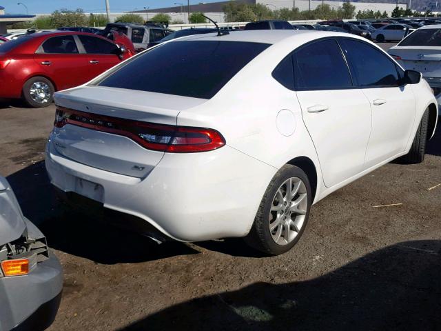 1C3CDFBA9DD332550 - 2013 DODGE DART SXT WHITE photo 4