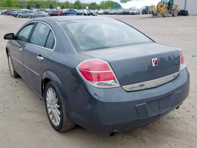 1G8ZV57768F140081 - 2008 SATURN AURA XR GRAY photo 3