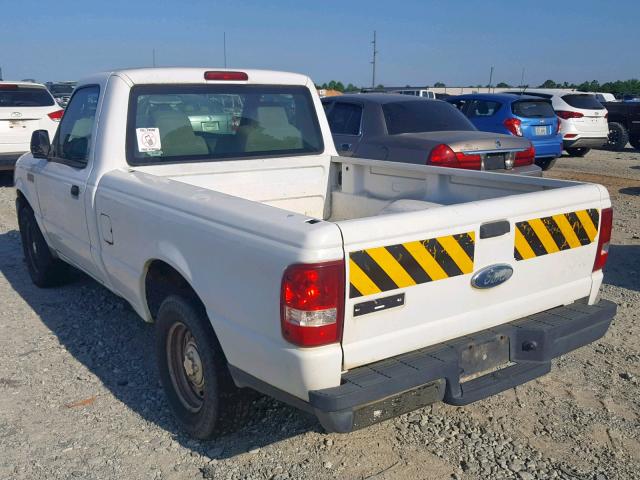 1FTYR10D06PA87707 - 2006 FORD RANGER WHITE photo 3