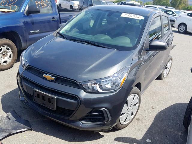 KL8CB6SA7JC466260 - 2018 CHEVROLET SPARK LS CHARCOAL photo 2