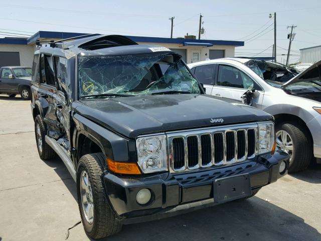 1J8HH58N76C192638 - 2006 JEEP COMMANDER BLACK photo 1