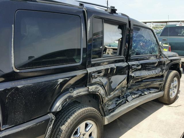 1J8HH58N76C192638 - 2006 JEEP COMMANDER BLACK photo 10