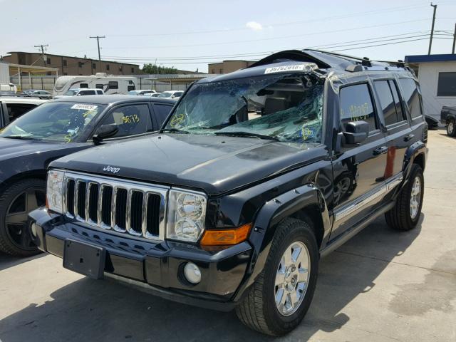 1J8HH58N76C192638 - 2006 JEEP COMMANDER BLACK photo 2