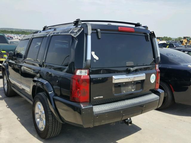 1J8HH58N76C192638 - 2006 JEEP COMMANDER BLACK photo 3