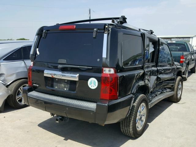 1J8HH58N76C192638 - 2006 JEEP COMMANDER BLACK photo 4
