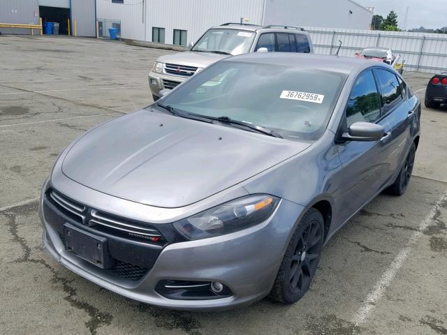 1C3CDFBA7DD142505 - 2013 DODGE DART SXT CHARCOAL photo 2