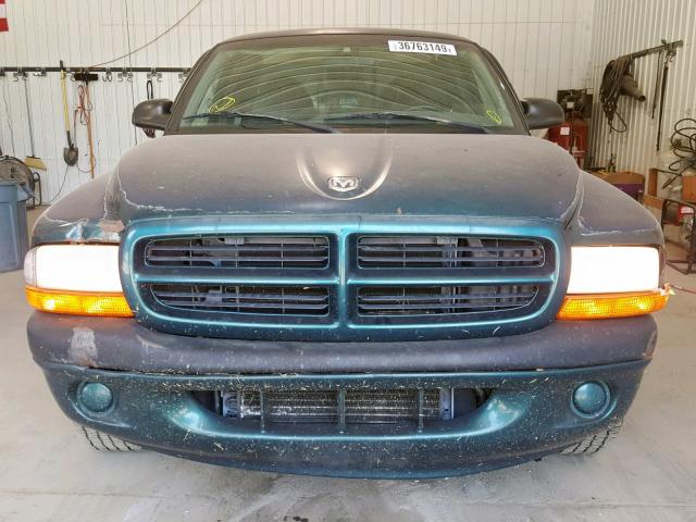 1B7FL26X3WS703042 - 1998 DODGE DAKOTA GREEN photo 9