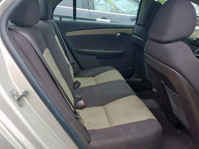 1G1ZB5E03CF287917 - 2012 CHEVROLET MALIBU LS GOLD photo 6