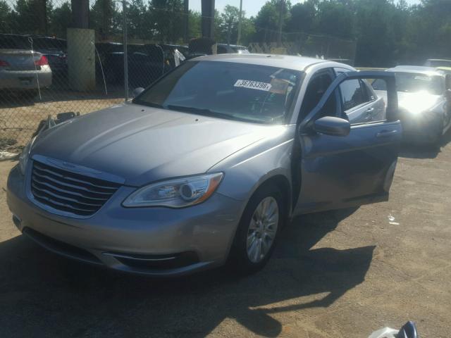 1C3CCBAB6EN141072 - 2014 CHRYSLER 200 LX SILVER photo 2