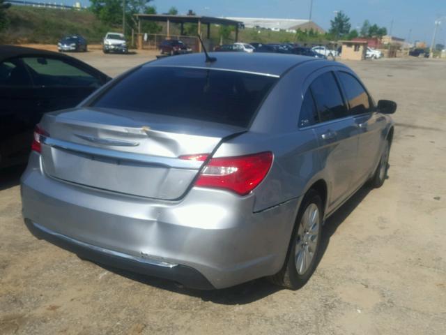 1C3CCBAB6EN141072 - 2014 CHRYSLER 200 LX SILVER photo 4