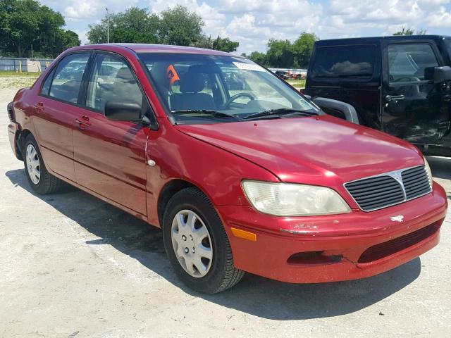 JA3AJ26E02U009047 - 2002 MITSUBISHI LANCER ES RED photo 1