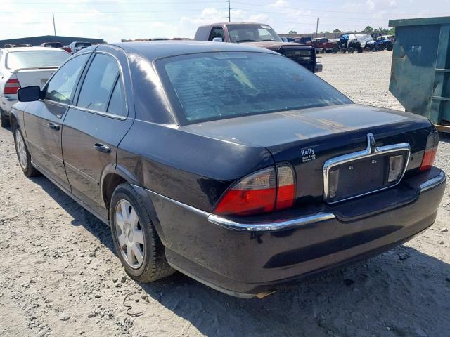 1LNHM86S23Y676143 - 2003 LINCOLN LS BLACK photo 3