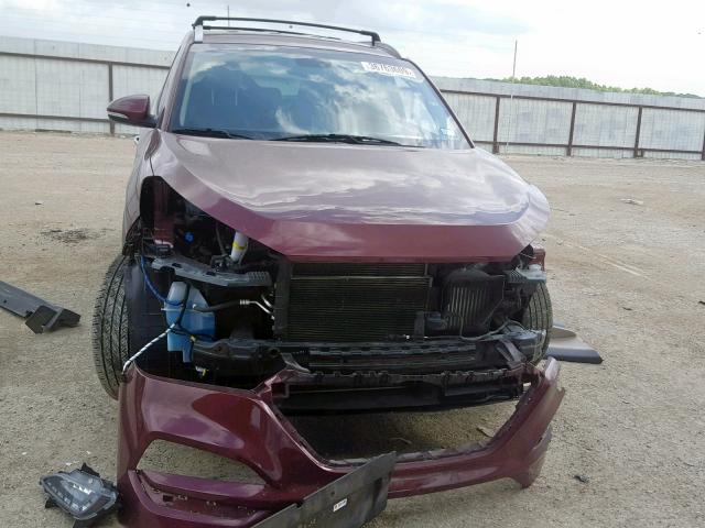 KM8J33A27GU249312 - 2016 HYUNDAI TUCSON LIM BURGUNDY photo 9