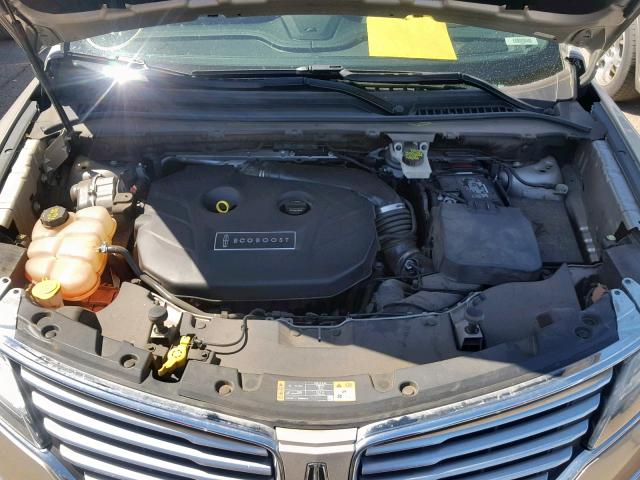 5LMCJ2A99FUJ23793 - 2015 LINCOLN MKC GOLD photo 7