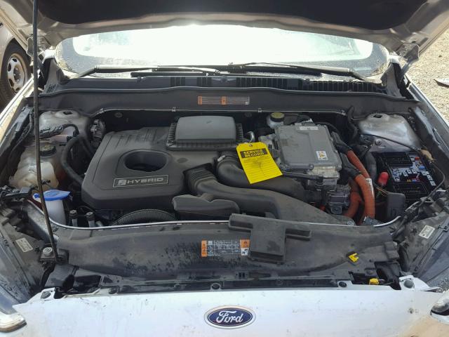 3FA6P0RU8ER392279 - 2014 FORD FUSION TIT SILVER photo 7