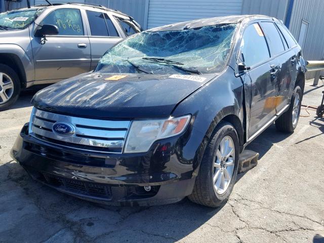 2FMDK3JC7ABB53217 - 2010 FORD EDGE SEL BLACK photo 2