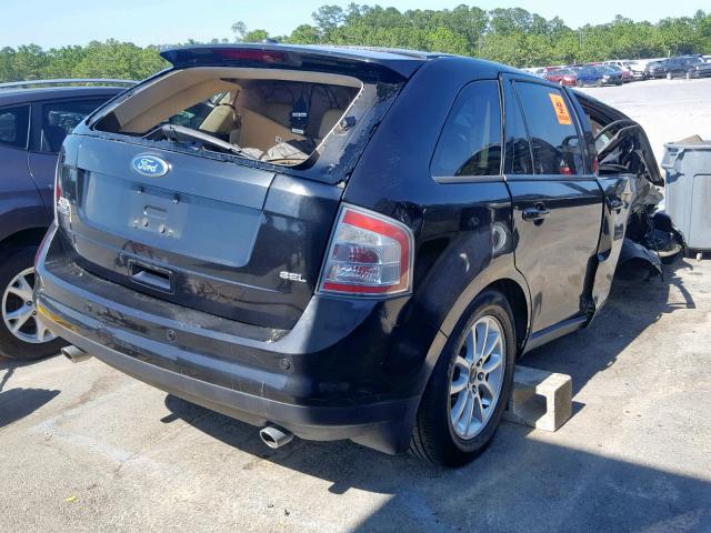 2FMDK3JC7ABB53217 - 2010 FORD EDGE SEL BLACK photo 4