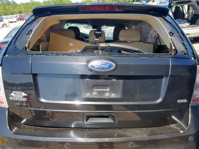 2FMDK3JC7ABB53217 - 2010 FORD EDGE SEL BLACK photo 9