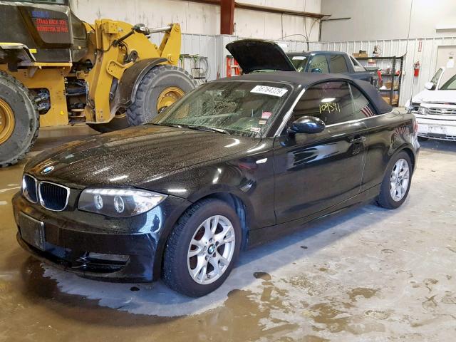 WBAUL73569VJ75553 - 2009 BMW 128 I BLACK photo 2