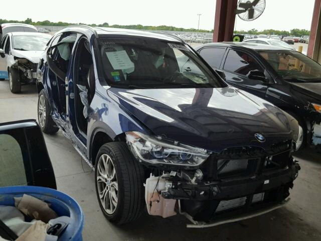 WBXHT3C31H5F75343 - 2017 BMW X1 XDRIVE2 BLUE photo 1