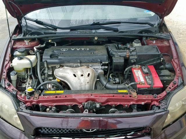 JTKDE167880260163 - 2008 TOYOTA SCION TC იასამნისფერი ფოტო 7