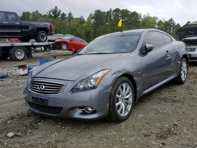 JN1CV6EL0FM890847 - 2015 INFINITI Q60 JOURNE GRAY photo 2