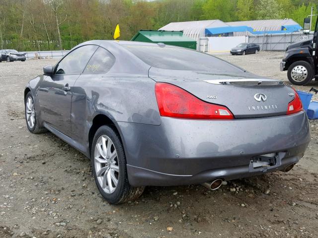 JN1CV6EL0FM890847 - 2015 INFINITI Q60 JOURNE GRAY photo 3