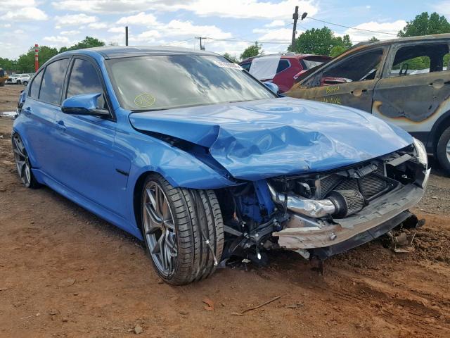 WBS8M9C56H5G84632 - 2017 BMW M3 BLUE photo 1