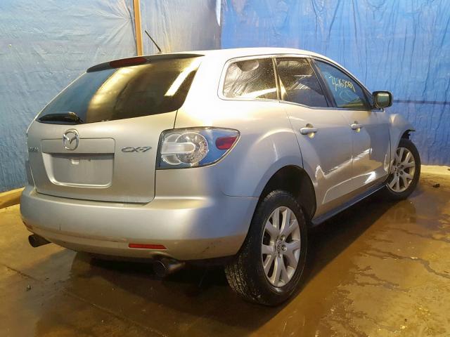 JM3ER293670160339 - 2007 MAZDA CX-7 SILVER photo 4