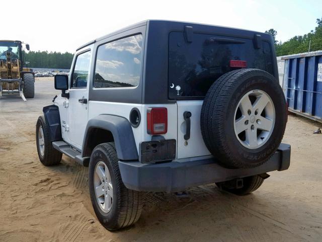 1J4AA2D11BL599339 - 2011 JEEP WRANGLER S WHITE photo 3