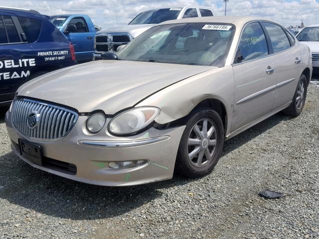 2G4WD582591101355 - 2009 BUICK LACROSSE C GOLD photo 2