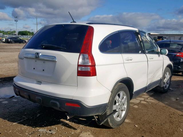 JHLRE48757C114220 - 2007 HONDA CR-V EXL WHITE photo 4