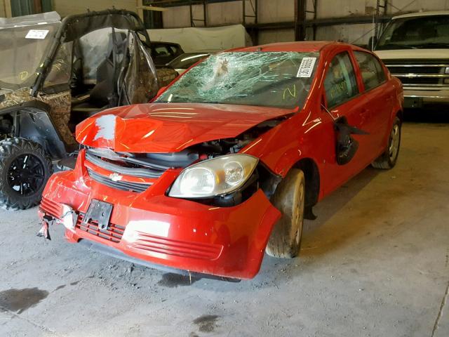 1G1AL58F887115992 - 2008 CHEVROLET COBALT LT RED photo 2