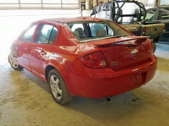 1G1AL58F887115992 - 2008 CHEVROLET COBALT LT RED photo 3