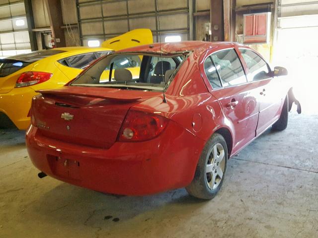 1G1AL58F887115992 - 2008 CHEVROLET COBALT LT RED photo 4